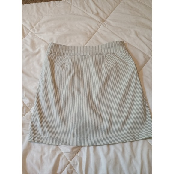 Mario Serrani Italy Tummy Control Skort, Green & White Stripes - Size Small - Picture 6 of 9